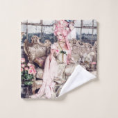 ピンク・レディー・バスタオル・セット、バージニア・バラ・コレクション バスタオルセット (ウォッシュタオル)