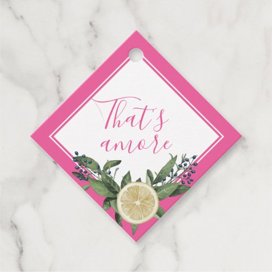 ピンク レモン シトラス ザッツ アモーレ フェイバータグ (正面)