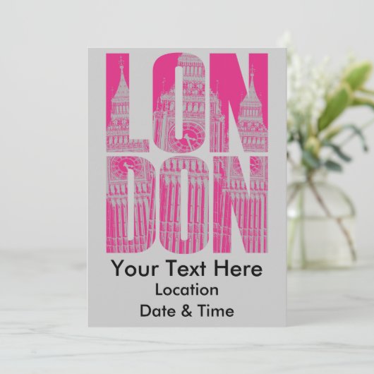 ピンク・ロンドン 招待状 (スタンド正面)