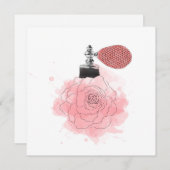 ピンク・ローズの香水 シーズンカード (正面/裏面)