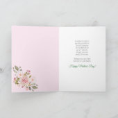 ピンク·ローズはあなたは母の日に母のように カード (内部)