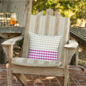 ピンク ローズゴールド スパークリー グリッタリー ハート パターン アウトドアクッション (椅子)