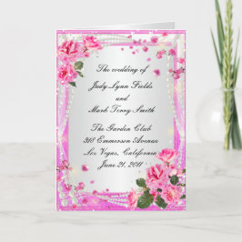 ピンク・ローズ・アンド・パールズ・プログラム・カード プログラム