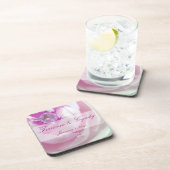 ピンク・ローズ・パーソナルのダ結婚イヤ コースター (右側)