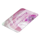 ピンク・ローズ・パーソナルのダ結婚イヤ マグネット (左側)