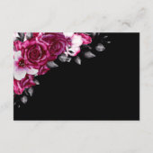 ピンク ローズ フラワーブラック 詳細 封入カード エンクロージャーカード (裏面)