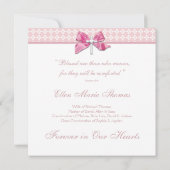 ピンク・ローズ・モーニング・カード 案内状 (裏面)