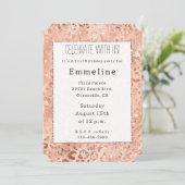 ピンク ローズ レパード グリッツ 招待状 (スタンド正面)