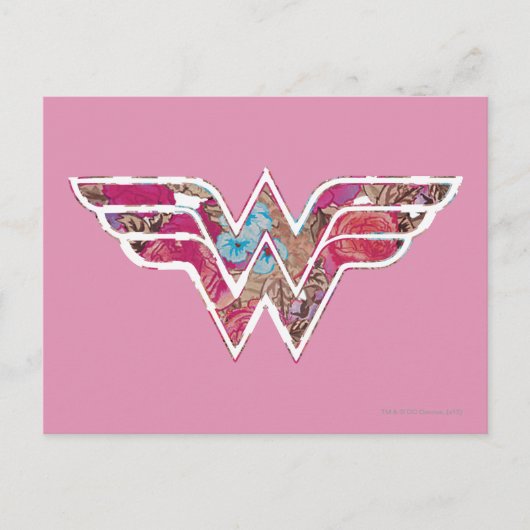 ピンク・ローズWW ポストカード (正面)
