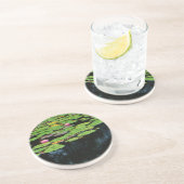 ピンク・ロータスブラック コースター (側面)