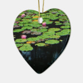 ピンク・ロータスブラック セラミックオーナメント (左)