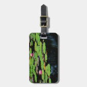 ピンク・ロータスブラック ラゲッジタグ (正面縦)