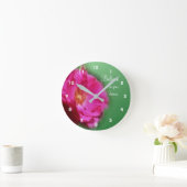 ピンク・ロ信じー ラウンド壁時計 (ホーム)