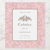 ピンク ワインラベル (シングルラベル)