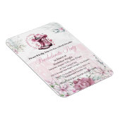 ピンク ヴィンテージ ウェスタンカウガール ブライズパーティー マグネット (右側)