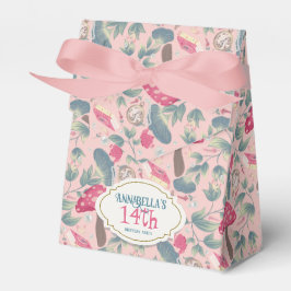 ピンク ヴィンテージ コテージコア キノコ 誕生日 フェイバーボックス