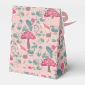 ピンク ヴィンテージ コテージコア キノコ 誕生日 フェイバーボックス (裏面サイド)