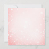 ピンク ヴィンテージ ジョリーサンタ スマイリングフェイス クリスマス 招待状 (裏面)