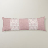 ピンク，ヴィンテージ，レース，バグランジラビクトリアン, ボディピロー (裏面)