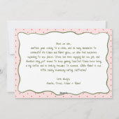 ピンク ヴィンテージ 手描きフレーム 写真 新年 シーズンカード (裏面)