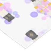 ピンク&伝統的薄紫クリスマスナツクラッカー テーブルクロス (アングル)