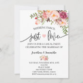 ピンク 何も飾らない シンプルな愛の挙式招待状 セーブザデート (正面)