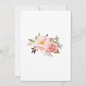 ピンク 何も飾らない シンプルな愛の挙式招待状 セーブザデート (裏面)