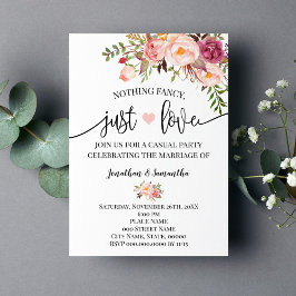 ピンク 何も飾らない シンプルな愛の挙式招待状 セーブザデート