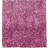 ピンク《写真》ぼけ味グリッター シャワーカーテン (正面)