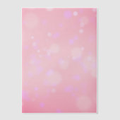 ピンク《写真》ぼけ味 ベラム紙招待状 (正面)