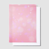 ピンク《写真》ぼけ味 ベラム紙招待状 (オフセット)