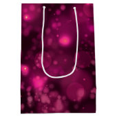 ピンク《写真》ぼけ味 ミディアムペーパーバッグ (裏面)