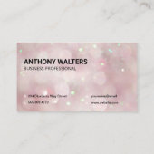 ピンク《写真》ぼけ味 名刺 (裏面)