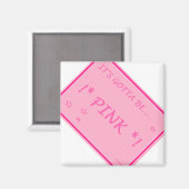 ピンク…可能な全てはピンクでなければならない！ マグネット (正面/裏面)