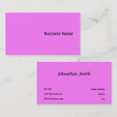 ピンク 名刺 (正面/裏面)