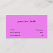 ピンク 名刺 (裏面)