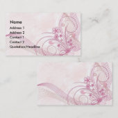 ピンク 名刺 (正面/裏面)