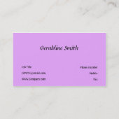 ピンク 名刺 (裏面)