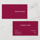 ピンク 名刺 (正面/裏面)