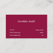 ピンク 名刺 (裏面)