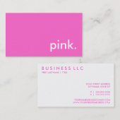 ピンク 名刺 (正面/裏面)