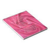 ピンク – 姪の詩 ノートパッド (アングル)