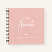 ピンク |娘への手紙 ノートブック (正面)