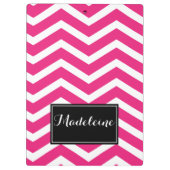 ピンク（山形）の名前（ジグザグ） クリップボード (裏面)