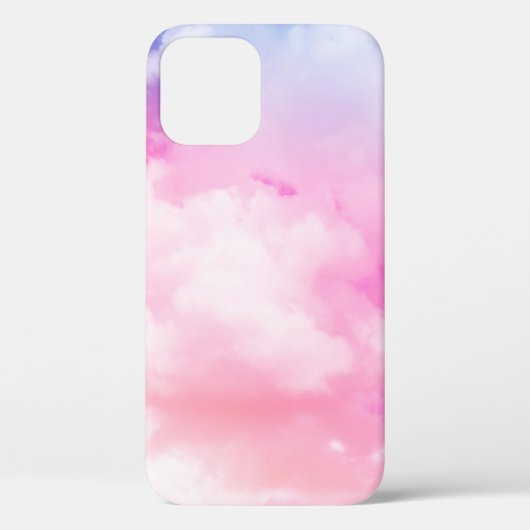 ピンク、平和、青、黄色い雲と空。抽象芸術 Case-Mate iPhoneケース (裏面)