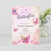 ピンク 彼は私をドキドキさせる ブライダルシャワー 招待状 (スタンド正面)