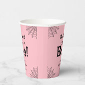 ピンク 彼女のブー ハロウィン ブライダルシャワー 紙コップ (右)