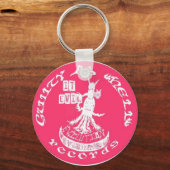 ピンク「悪」 キーホルダー (正面)