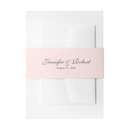 ピンク 招待状ベリーバンド