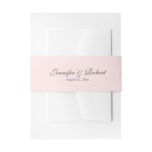 ピンク 招待状ベリーバンド (正面例)